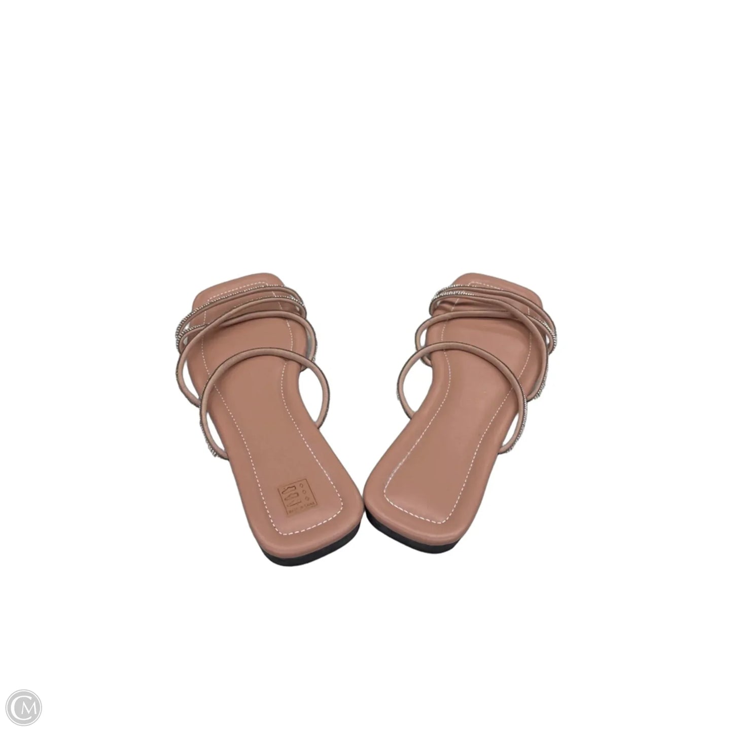 Sandals Flats By Clothes Mentor In Tan, Size: 10