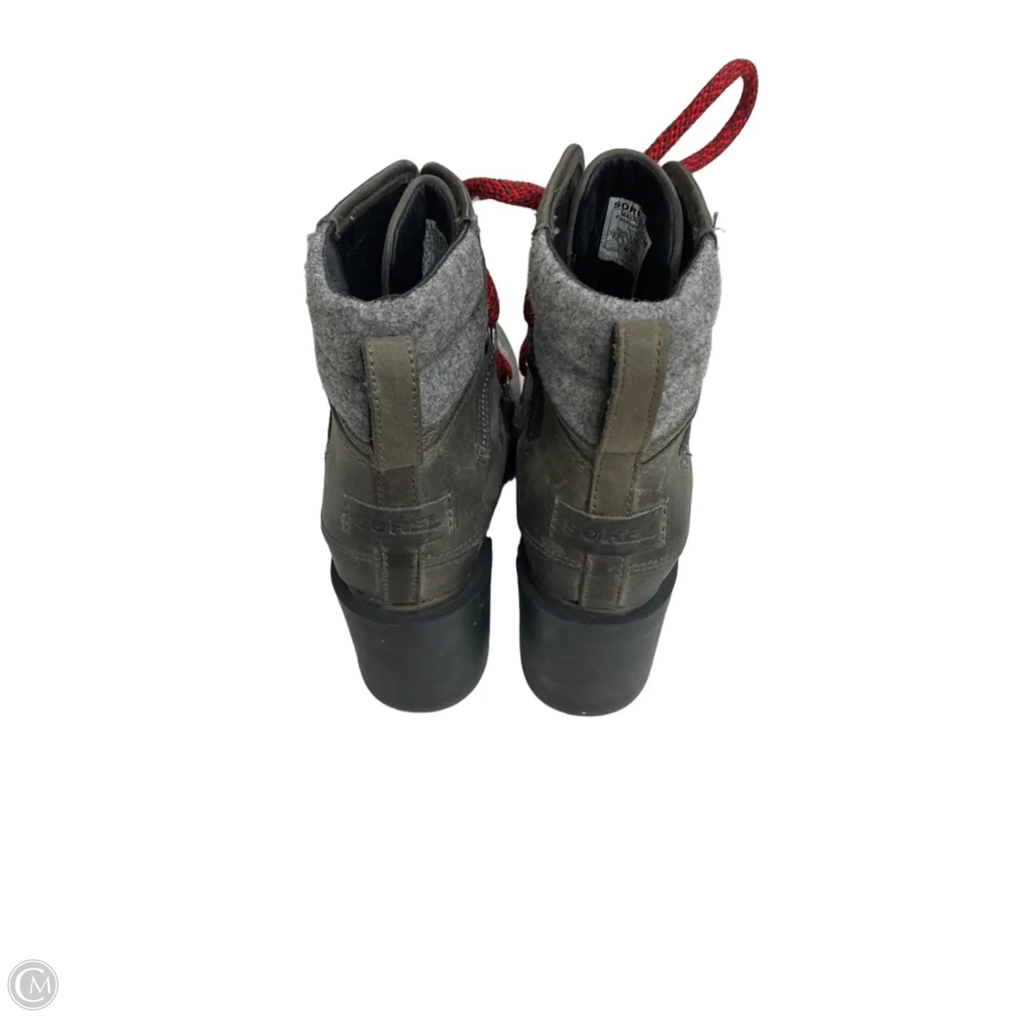 Boots Ankle Heels By Sorel In Grey, Size: 7.5