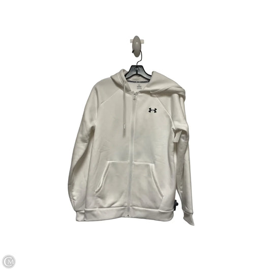 Sweatshirt Hoodie By Under Armour In Black & White, Size: M