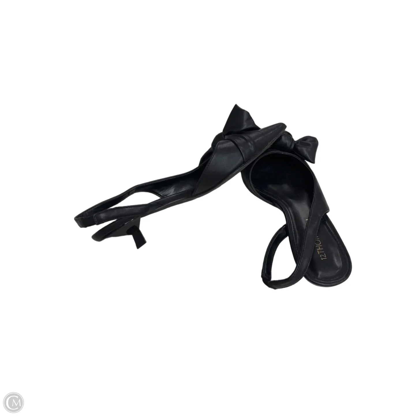 Shoes Heels Kitten By Clothes Mentor In Black, Size: 7.5