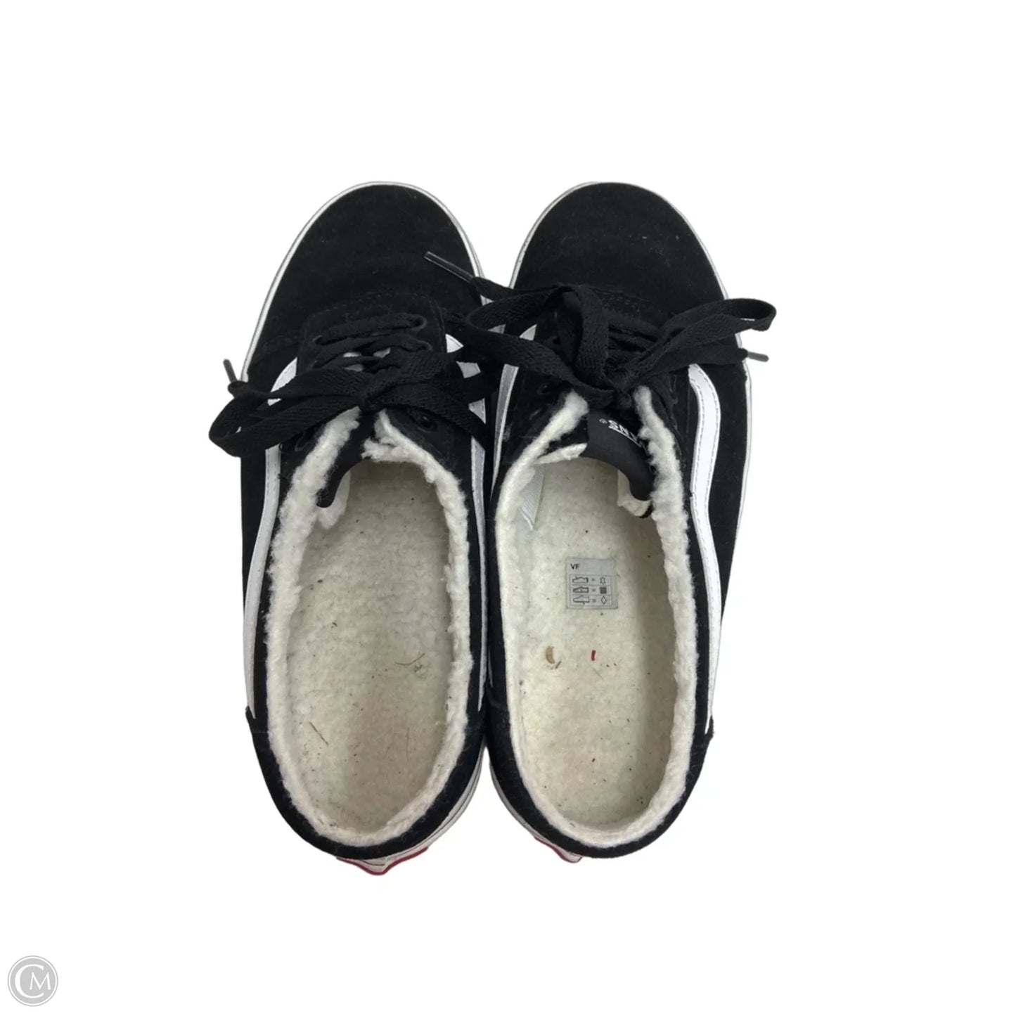 Shoes Sneakers By Vans In Black & White, Size: 8