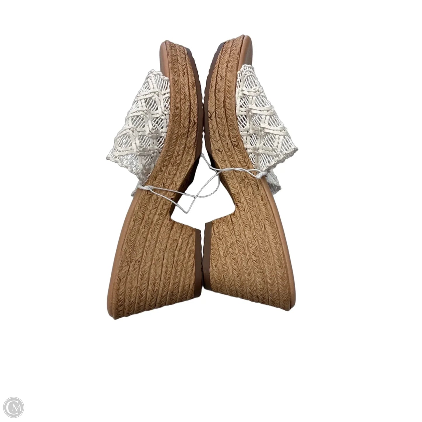 Sandals Heels Wedge By Cliffs By White Mountain In Cream, Size: 9