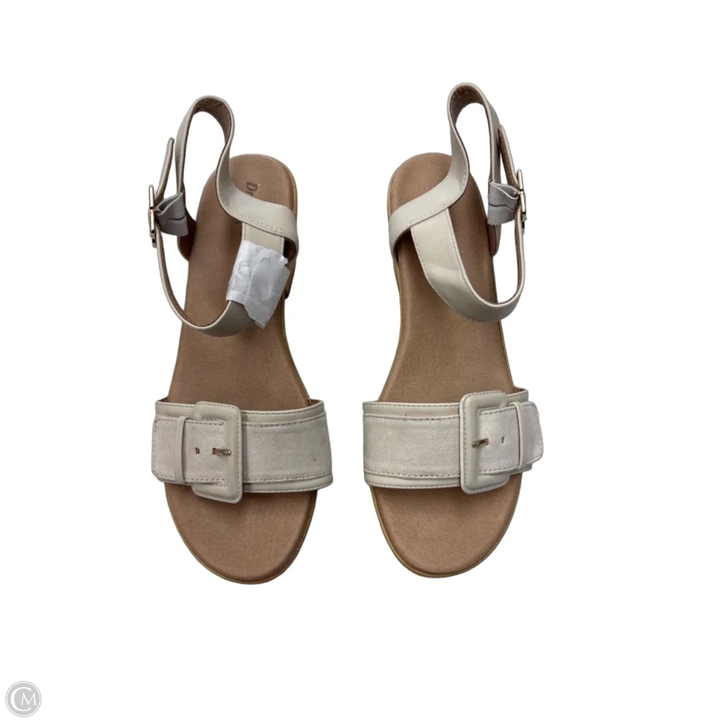 Sandals Heels Block By Dr Scholls In Cream, Size: 9