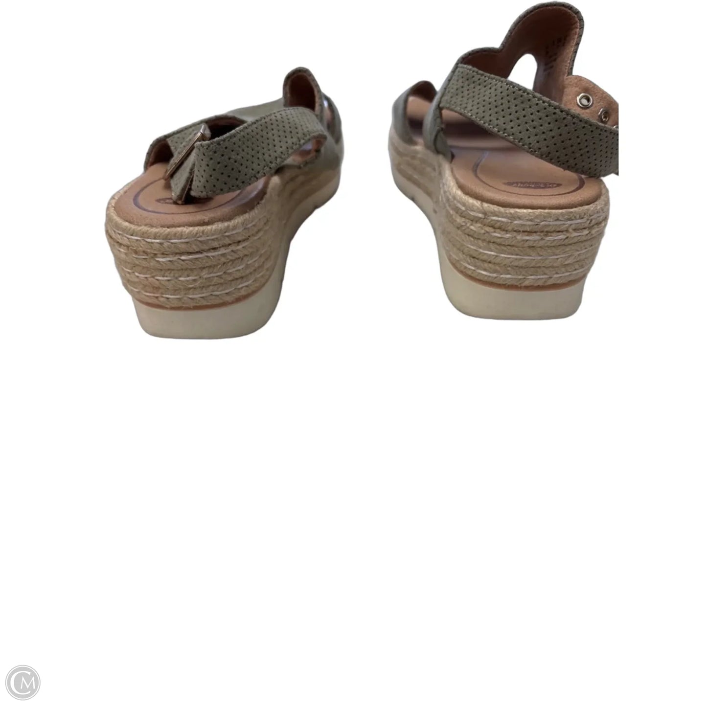 Sandals Heels Platform By Dr Scholls In Green, Size: 9