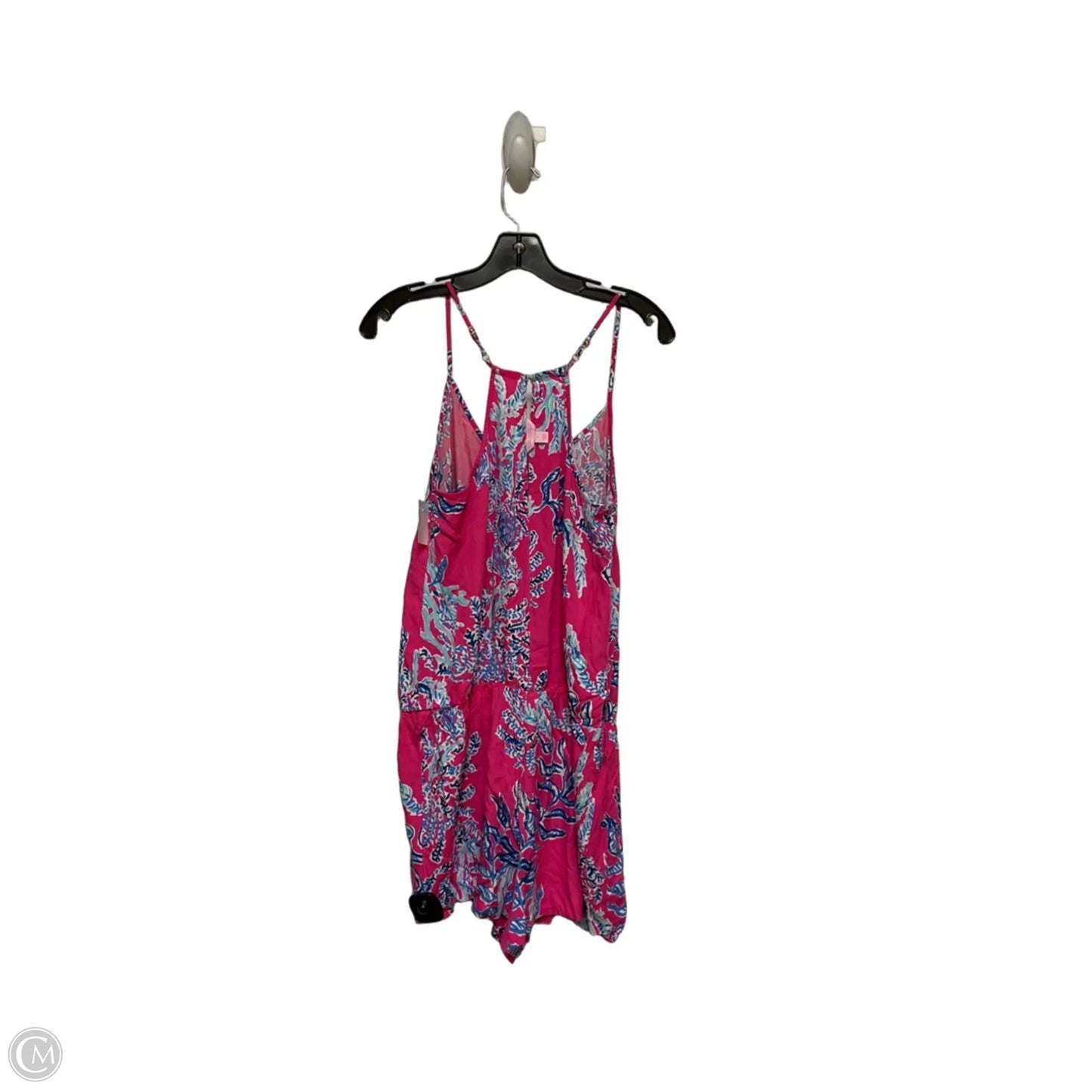 Romper Designer By Lilly Pulitzer In Blue & Pink, Size: L