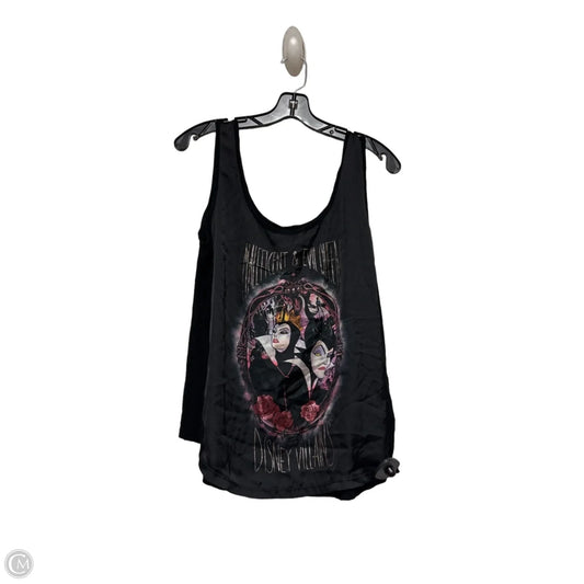 Tank Top By Disney Store In Black & Purple, Size: Xl