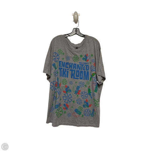 Top Short Sleeve Basic By Disney Store In Grey, Size: 2x