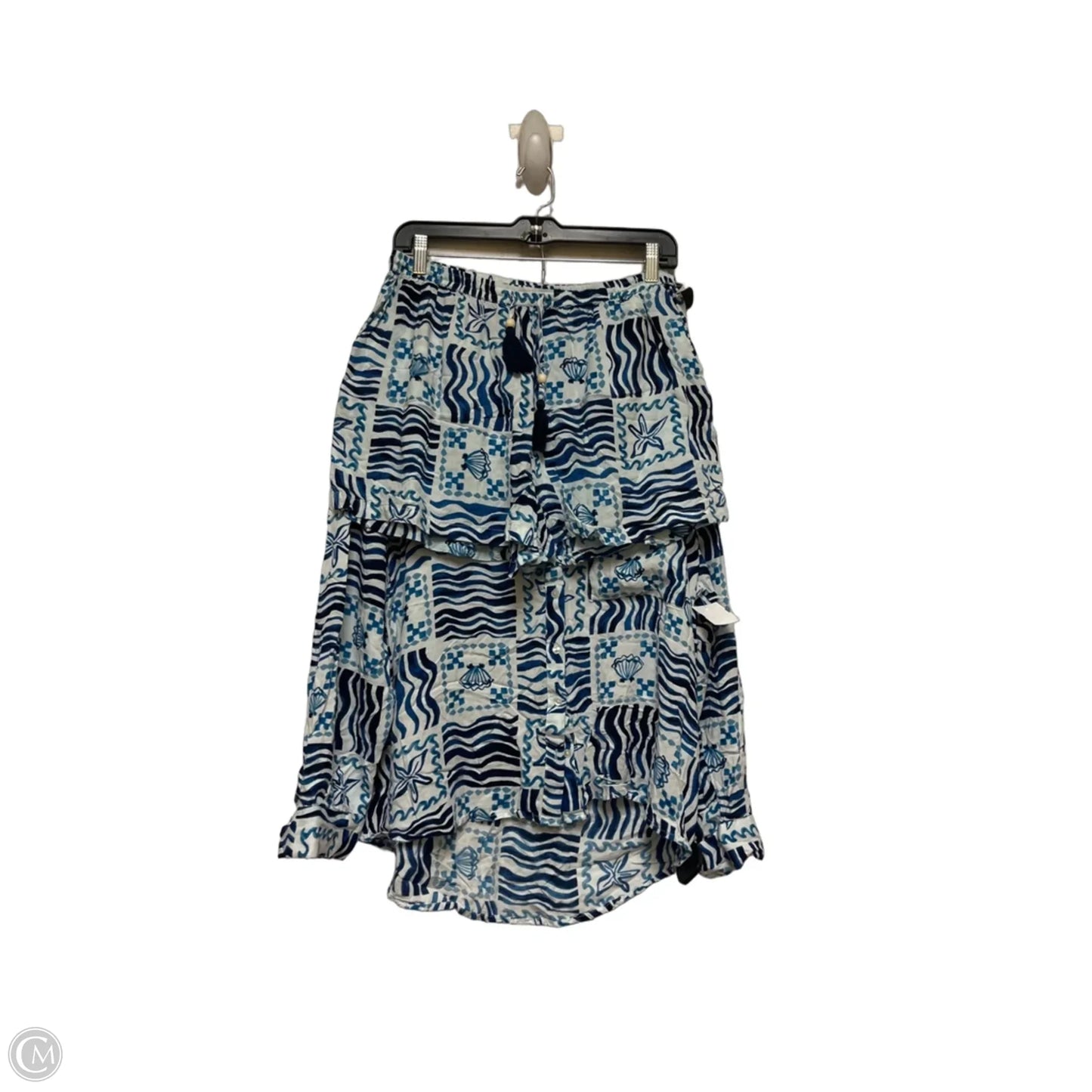 Shorts Set By True Destinations In Blue & White, Size: 12