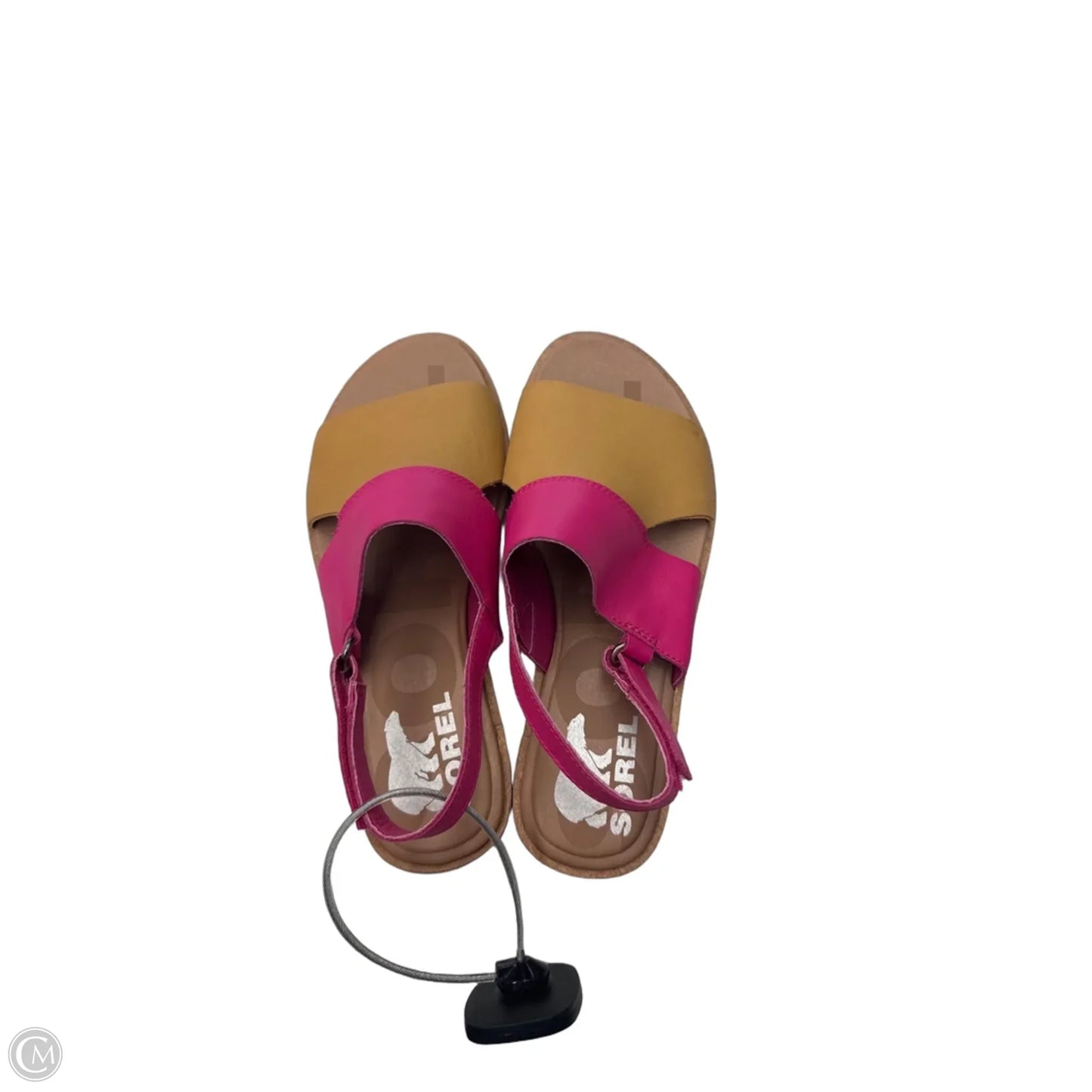 Sandals Flats By Sorel In Pink & Tan, Size: 6