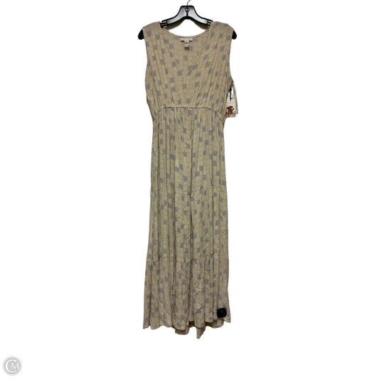 Dress Casual Maxi By Sincerely Jules In Blue & Tan, Size: L