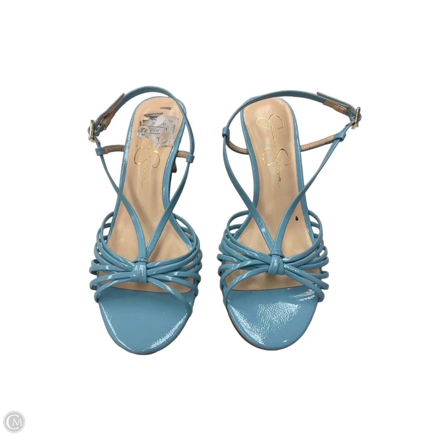 Sandals Heels Kitten By Jessica Simpson In Blue, Size: 8.5