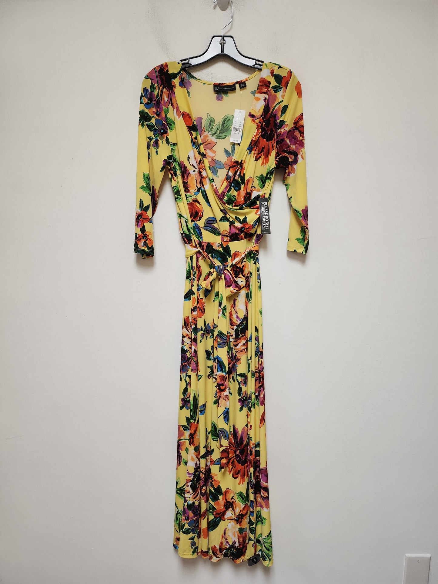 Dress Casual Maxi By New York And Co In Floral Print, Size: M