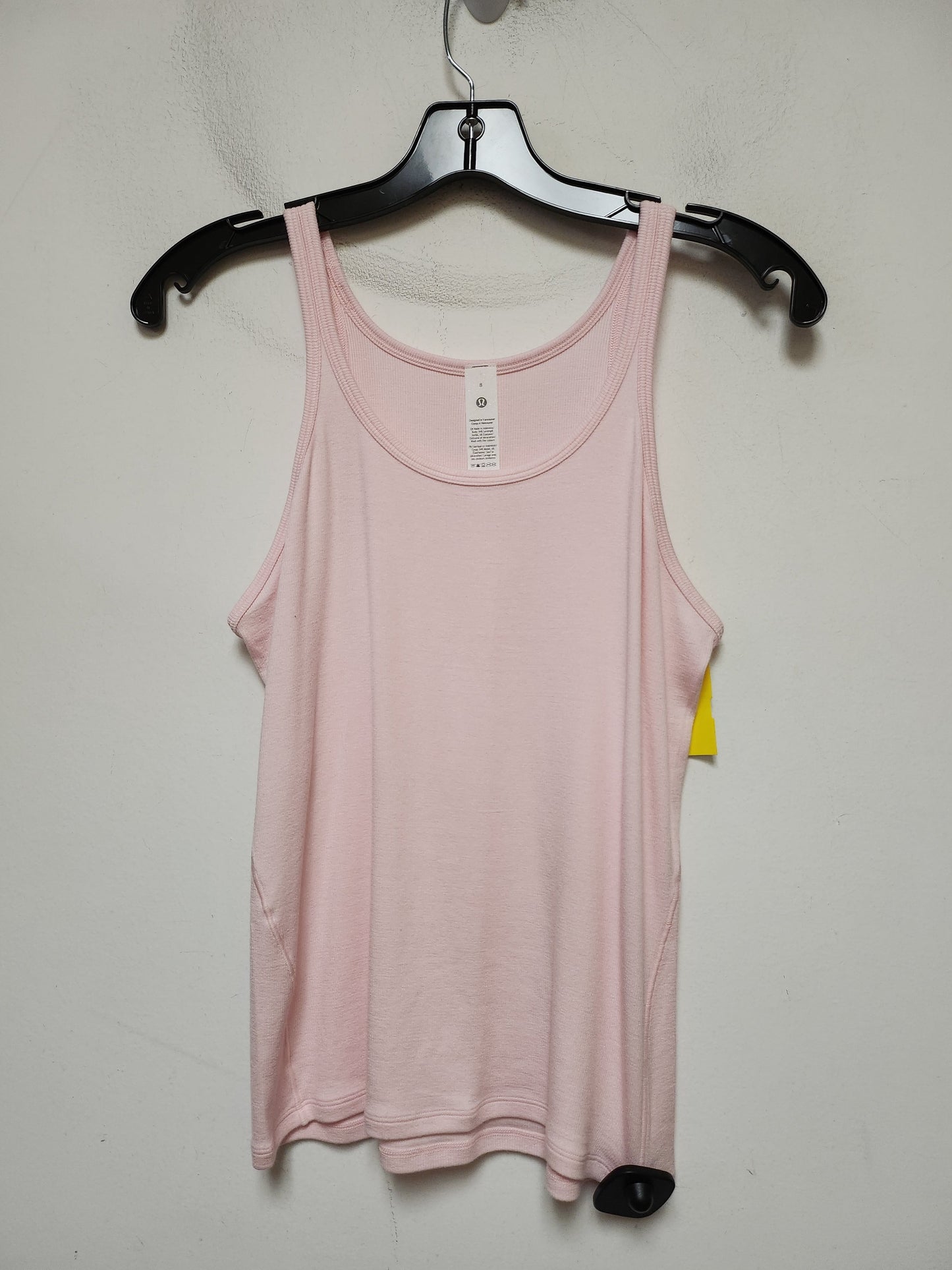 Athletic Tank Top By Lululemon In Pink, Size: 8