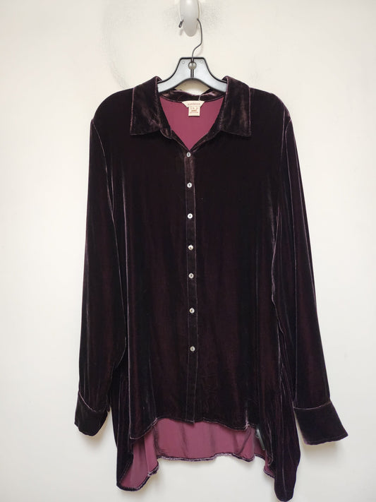 Top Long Sleeve By Sundance In Purple, Size: Xl