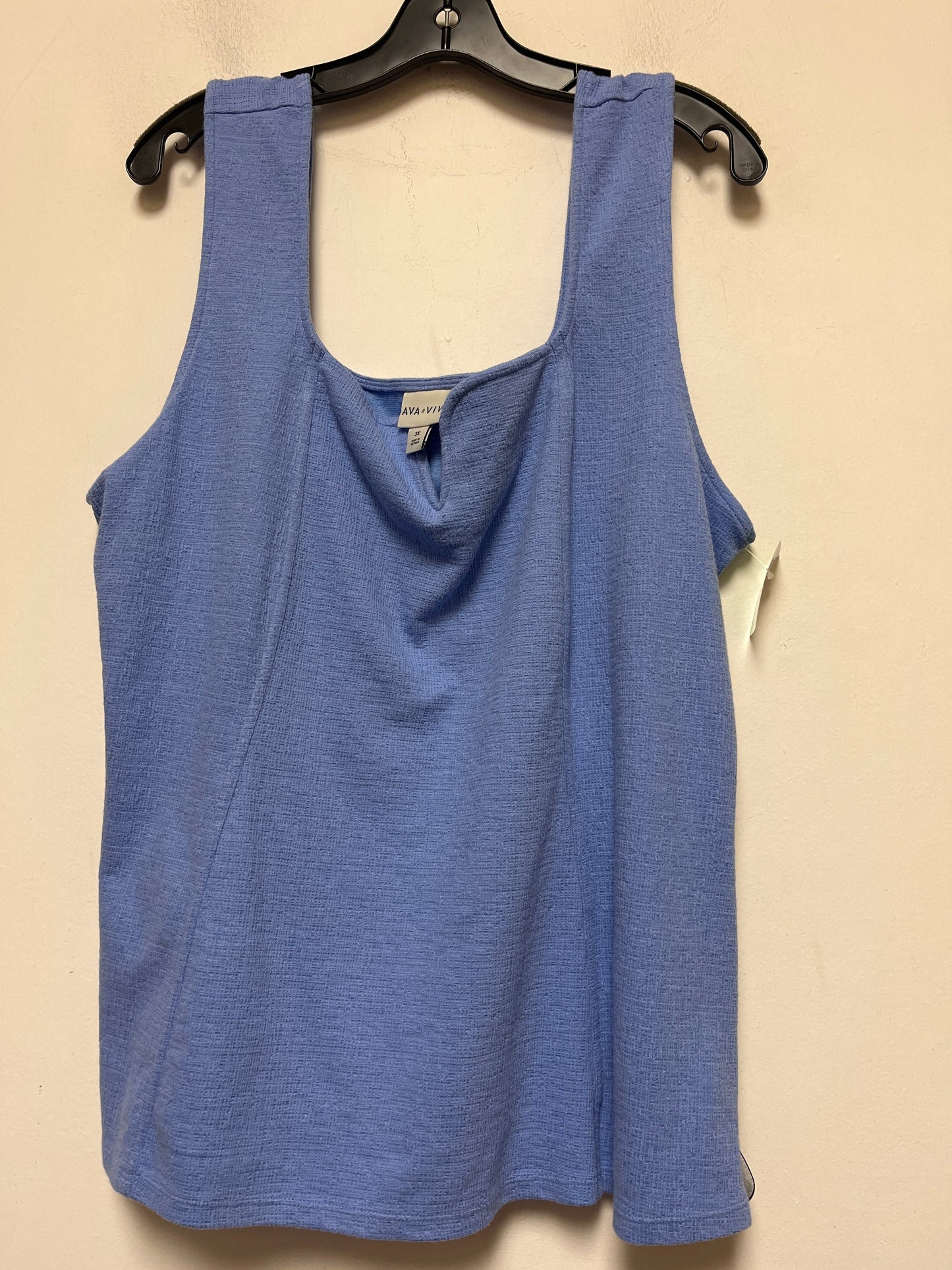 Top Sleeveless By Ava & Viv  Size: 3x