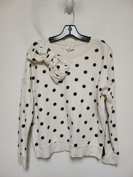 Sweatshirt Designer By Kate Spade In Polkadot Pattern, Size: Xs