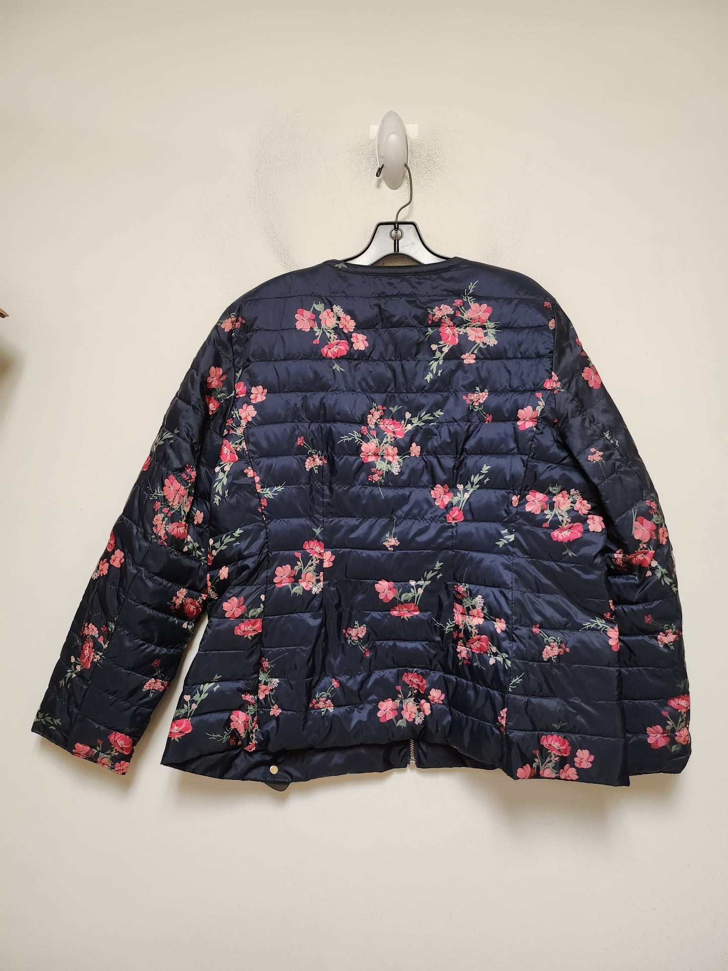 Jacket Puffer & Quilted By Charter Club In Floral Print, Size: Xl