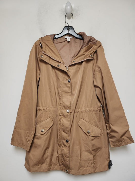 Jacket Windbreaker By Time And Tru In Tan, Size: S