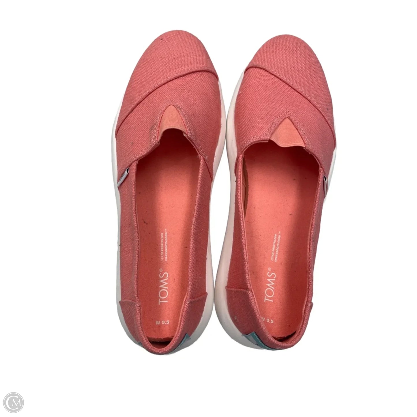 Shoes Flats By Toms In Coral, Size: 9.5