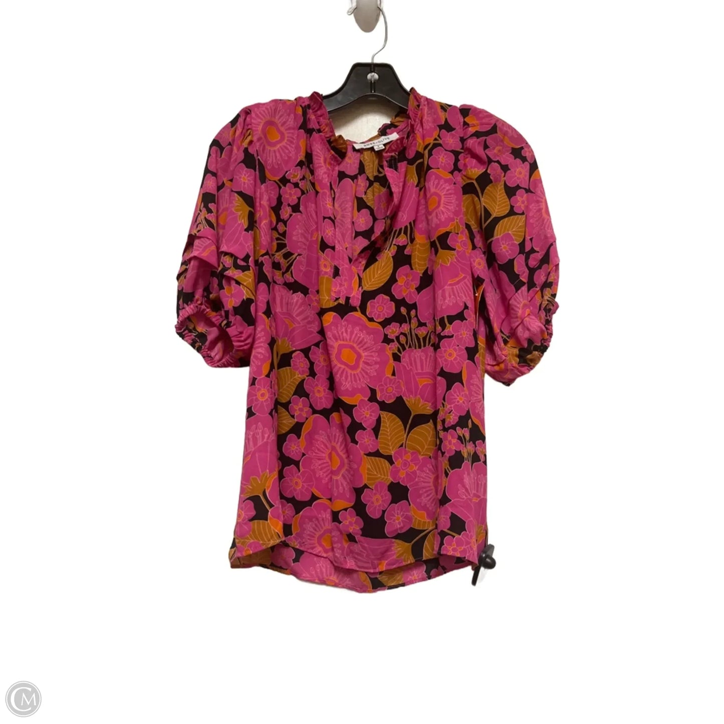 Top Short Sleeve By Rose And Olive In Floral Print, Size: S