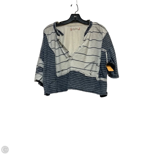 Top Short Sleeve By We The Free In Blue & White, Size: S