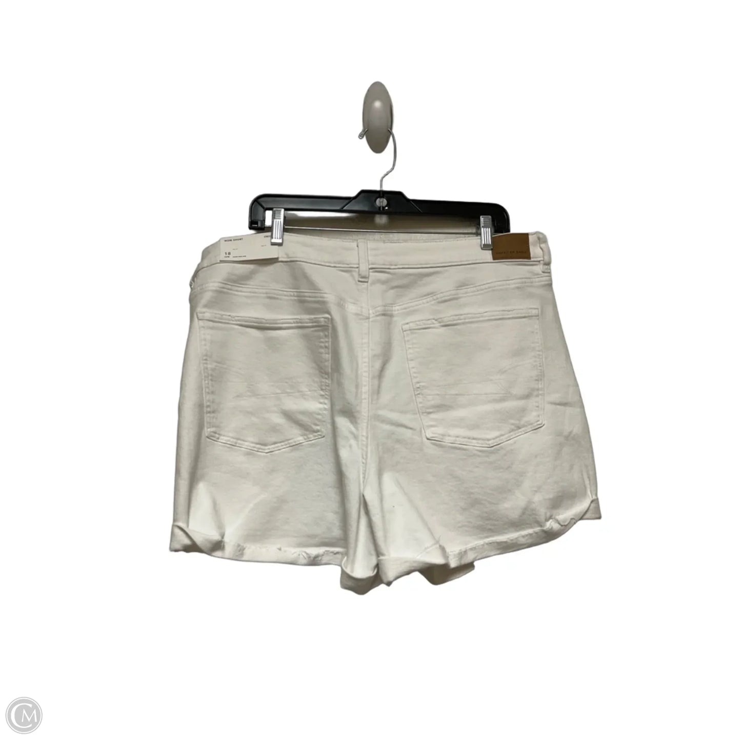 Shorts By American Eagle In White Denim, Size: 18