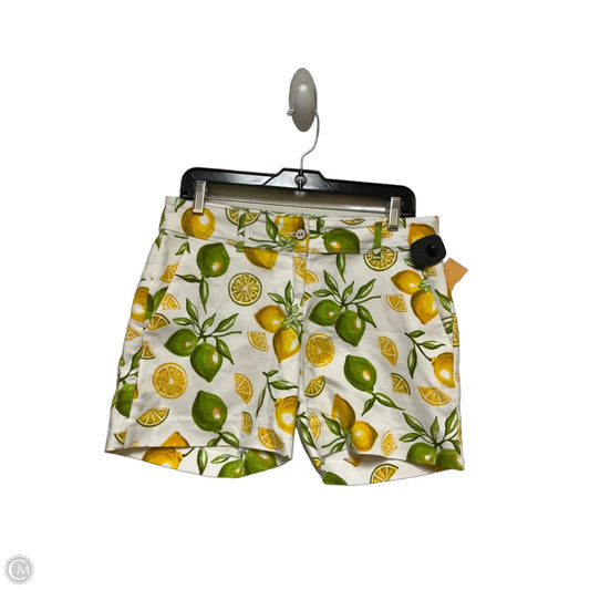 Shorts By Isaac Mizrahi In Green & Yellow, Size: 4