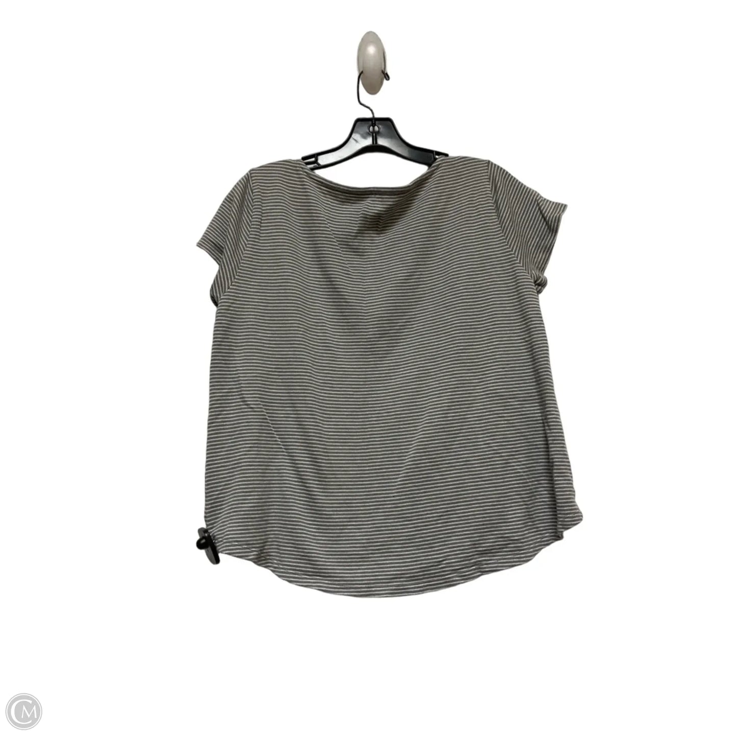 Top Short Sleeve By Eileen Fisher In Striped Pattern, Size: M