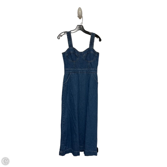 Dress Casual Midi By Clothes Mentor In Blue Denim, Size: Xs