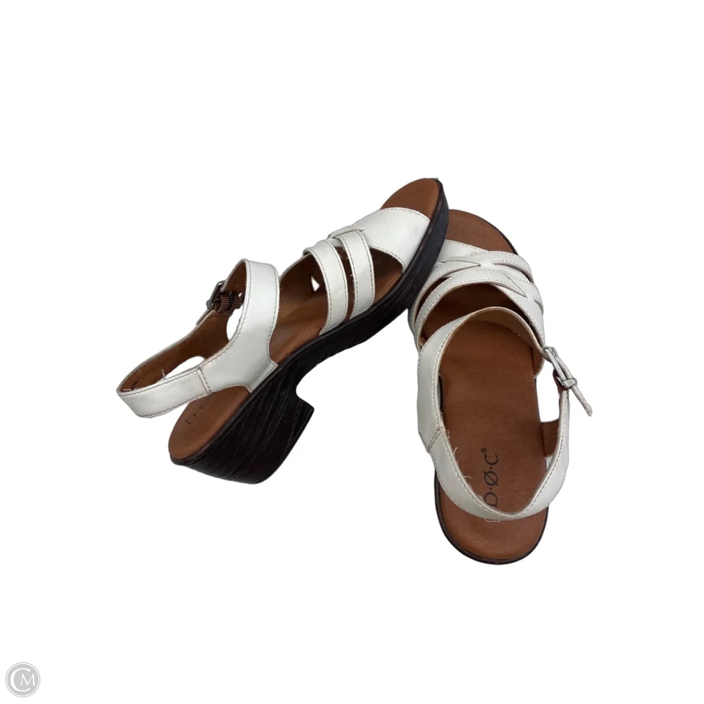 Sandals Heels Block By Boc In White, Size: 9