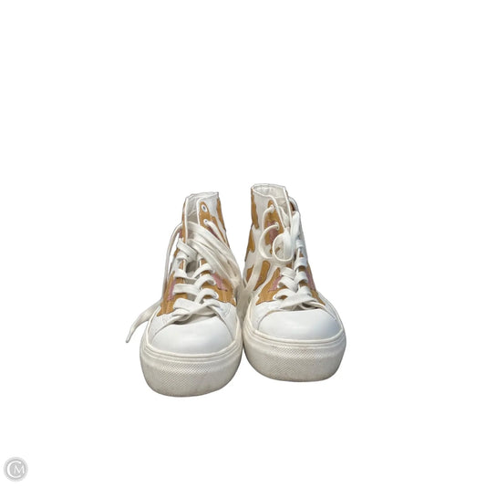 Shoes Sneakers By Coconuts In Tan & White, Size: 8