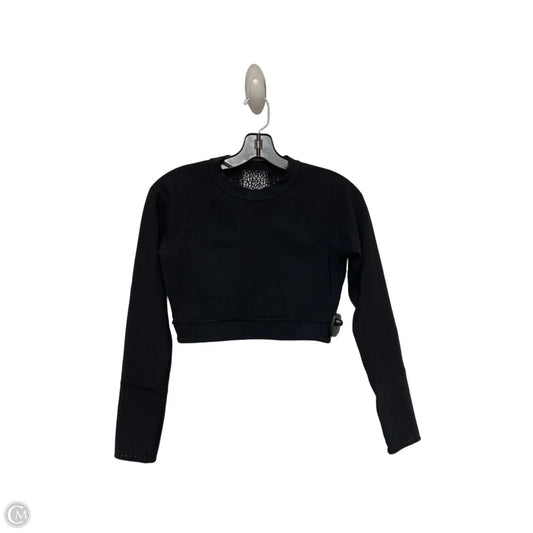 Athletic Top Long Sleeve Collar By Lululemon In Black, Size: Xs