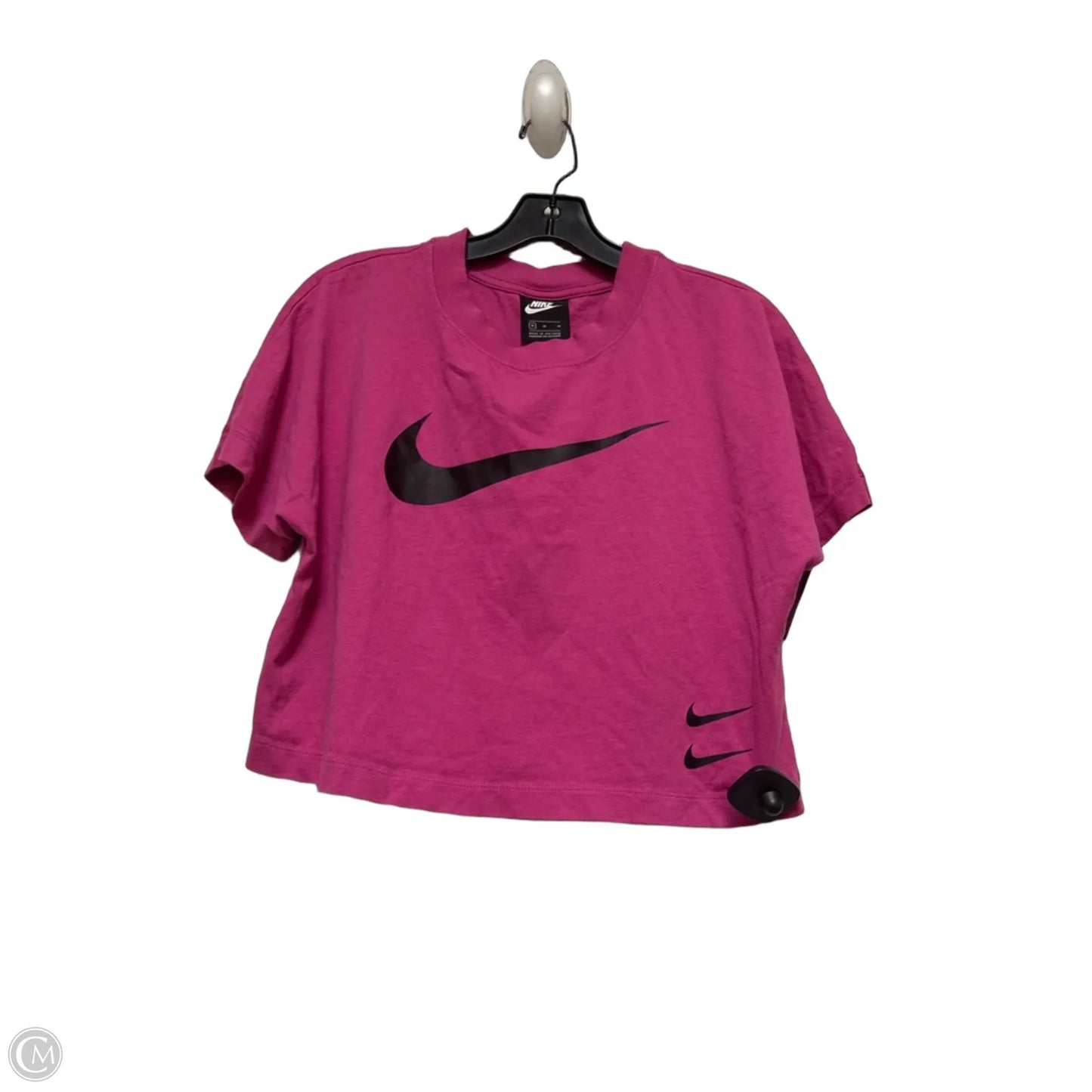 Top Short Sleeve By Nike Apparel In Pink, Size: M