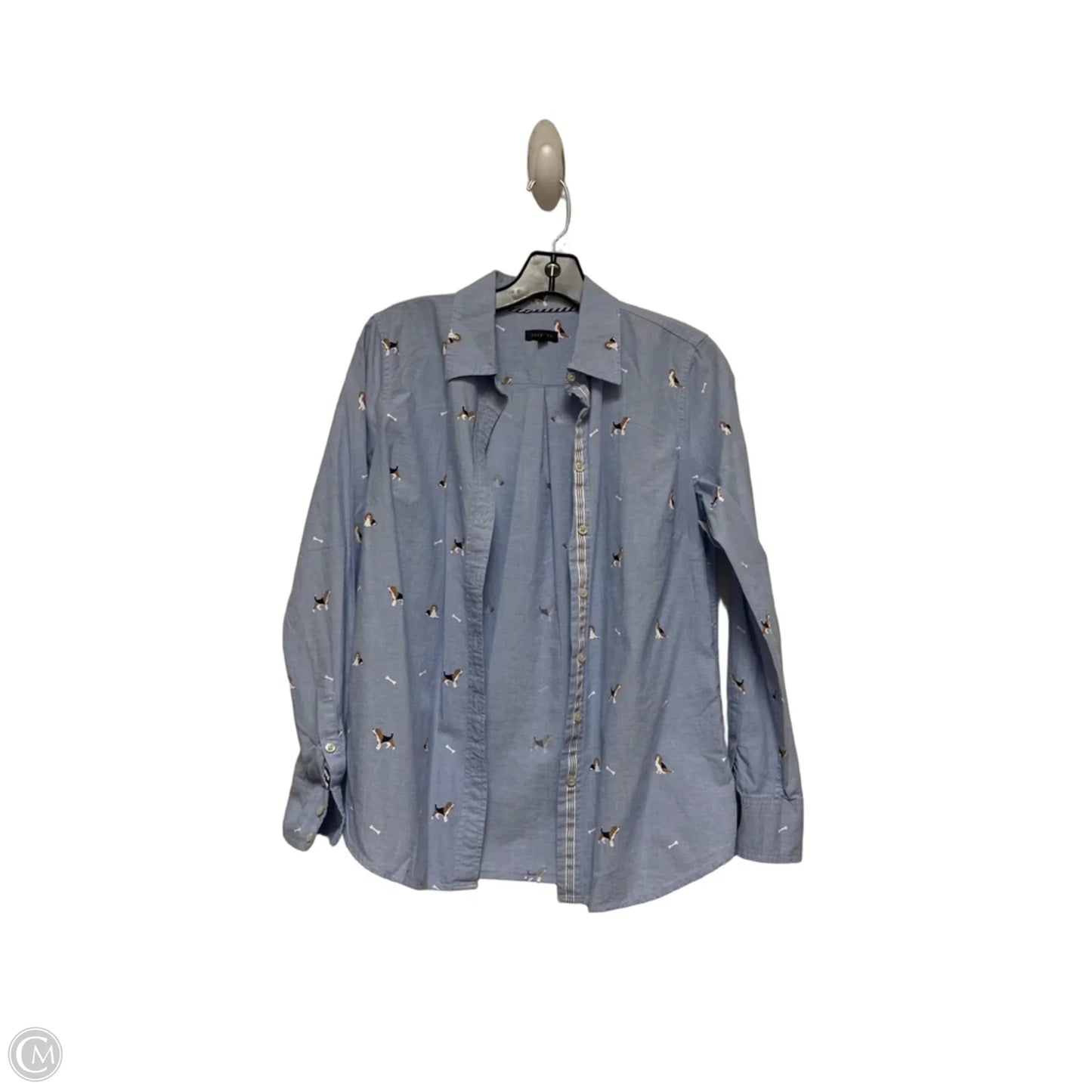 Top Long Sleeve By Talbots In Blue, Size: Xs