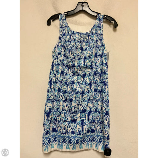 Dress Designer By Lilly Pulitzer In Blue & White, Size: 0