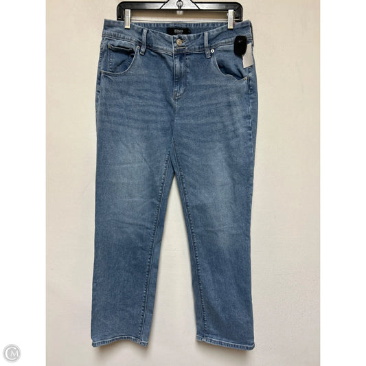 Jeans Straight By Hudson In Blue Denim, Size: 12