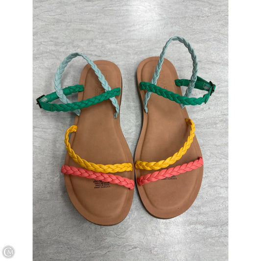 Sandals Flats By Toms In Multi-colored, Size: 5.5