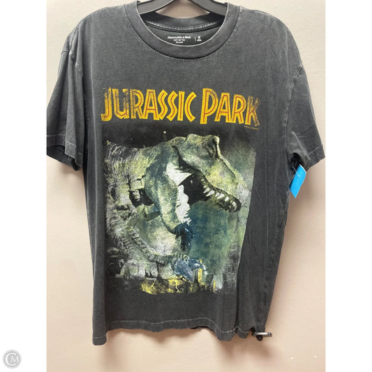 Top Short Sleeve Basic By Abercrombie And Fitch In Grey, Size: M