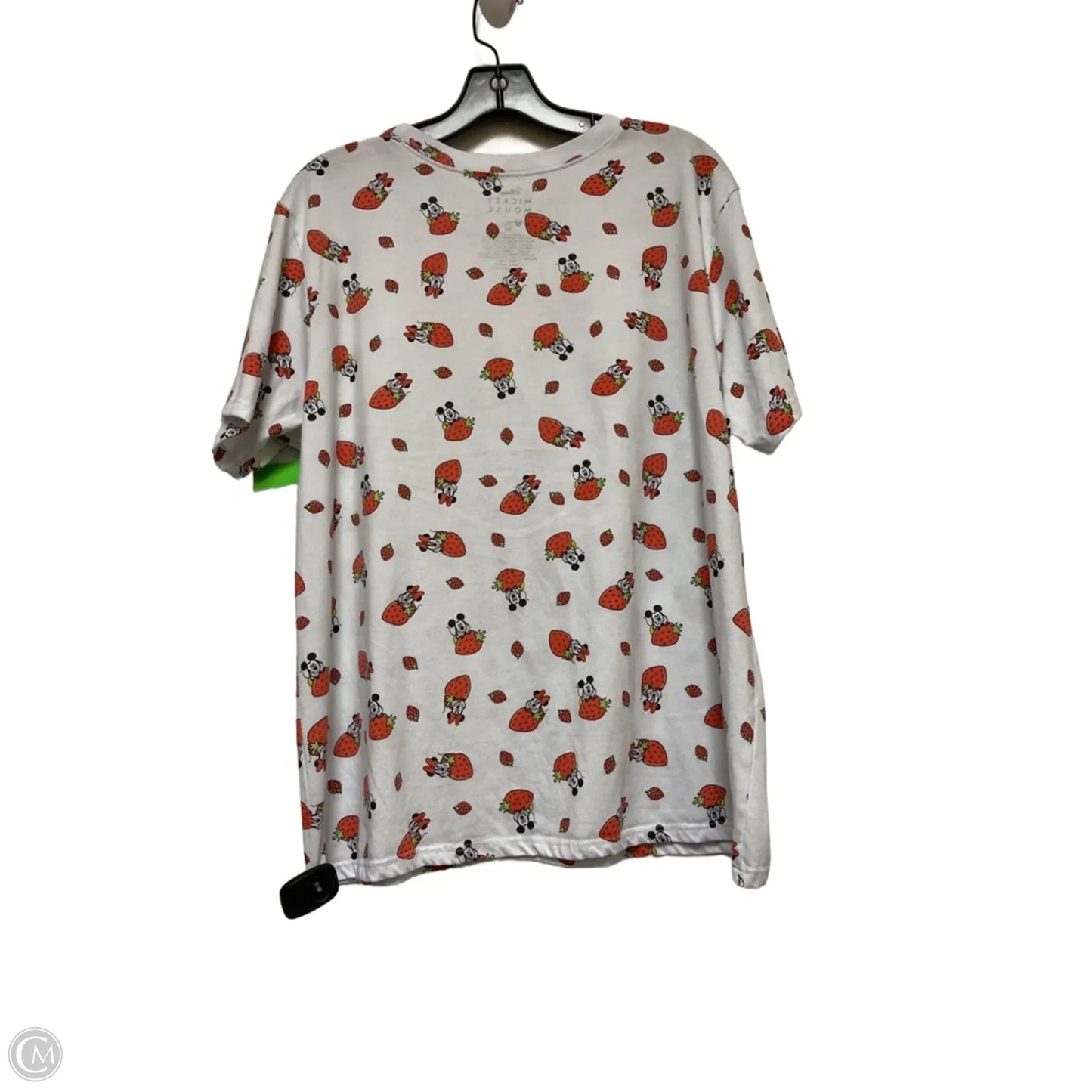 Top Short Sleeve By Disney Store In Orange & White, Size: 2x