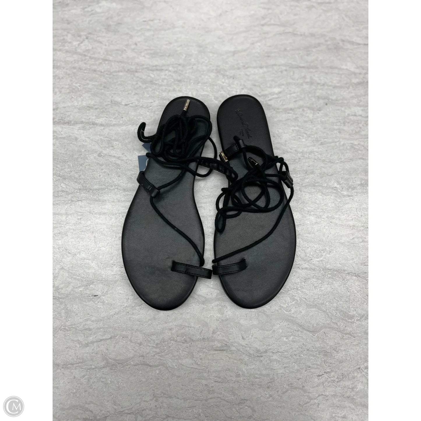 Sandals Flats By Universal Thread In Black, Size: 8