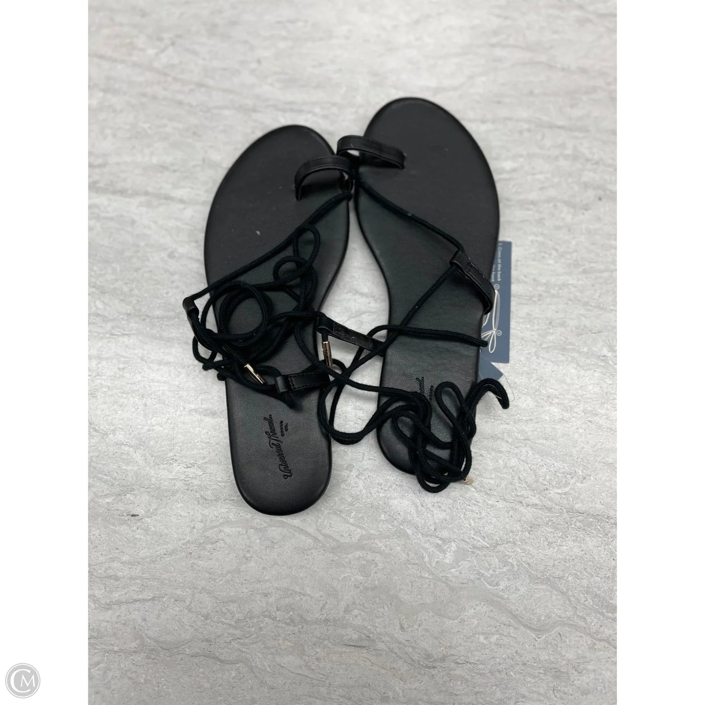 Sandals Flats By Universal Thread In Black, Size: 8