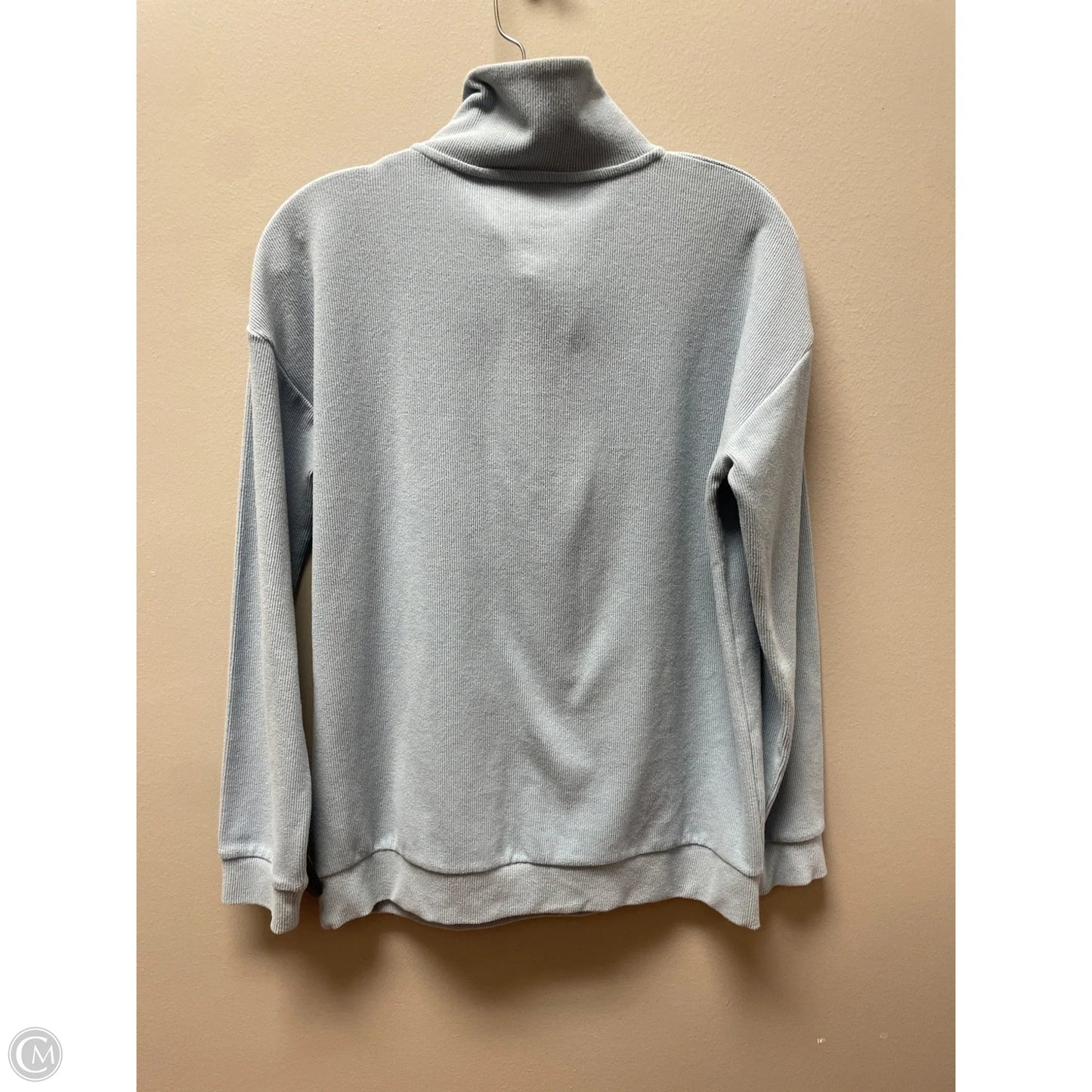 Athletic Top Long Sleeve Collar By Marc New York In Blue, Size: Xs