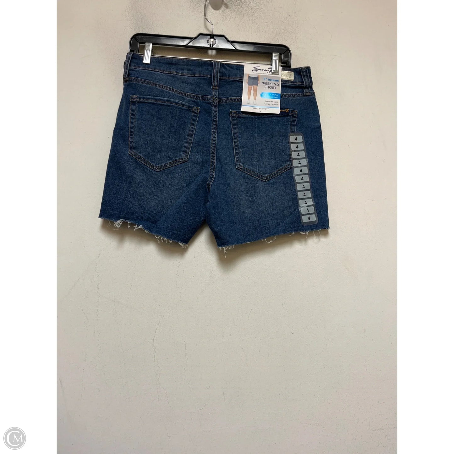 Shorts By Seven 7 In Blue Denim, Size: 4