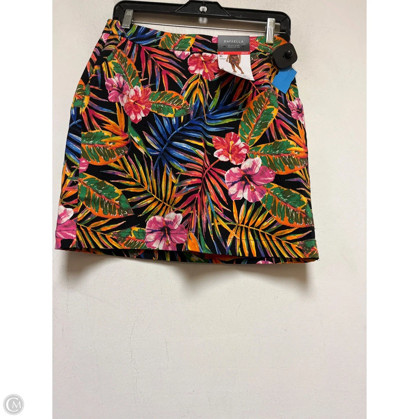 Athletic Skort By Rafaella In Tropical Print, Size: Xs