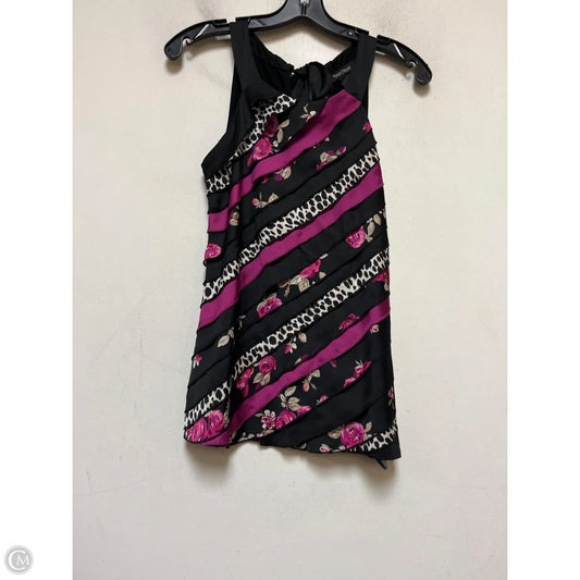 Top Sleeveless By White House Black Market In Black & Purple, Size: Xs