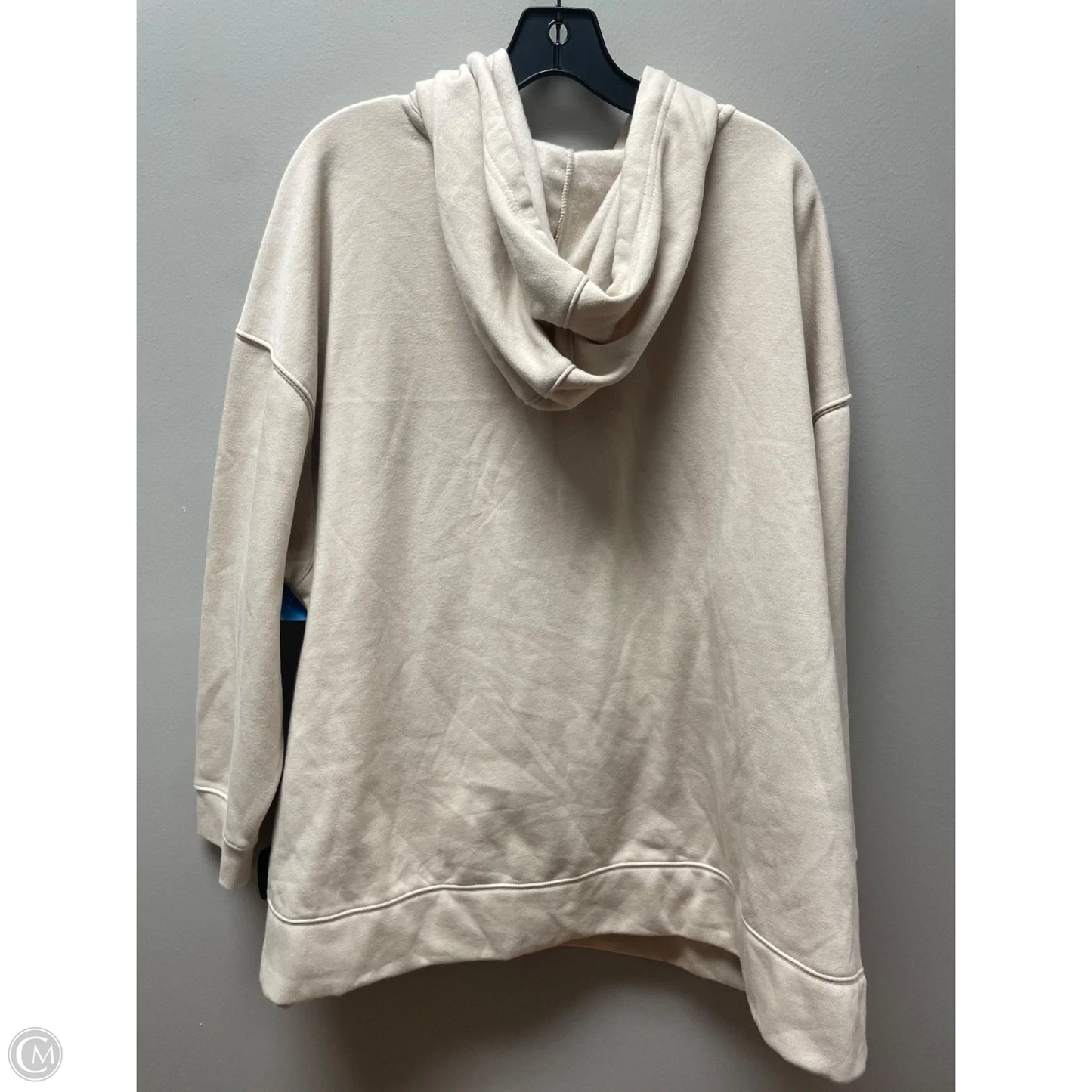 Sweatshirt Hoodie By Ava & Viv In Cream, Size: 3x