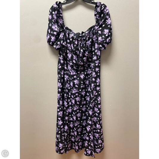 Dress Casual Maxi By Shein In Floral Print, Size: Xl
