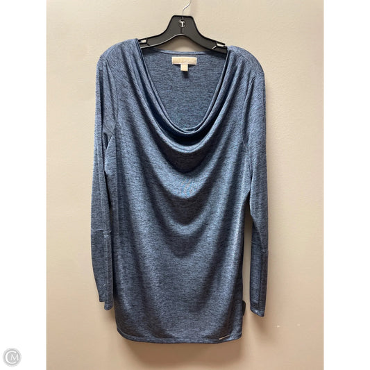 Top Long Sleeve Basic By Michael By Michael Kors In Blue, Size: L