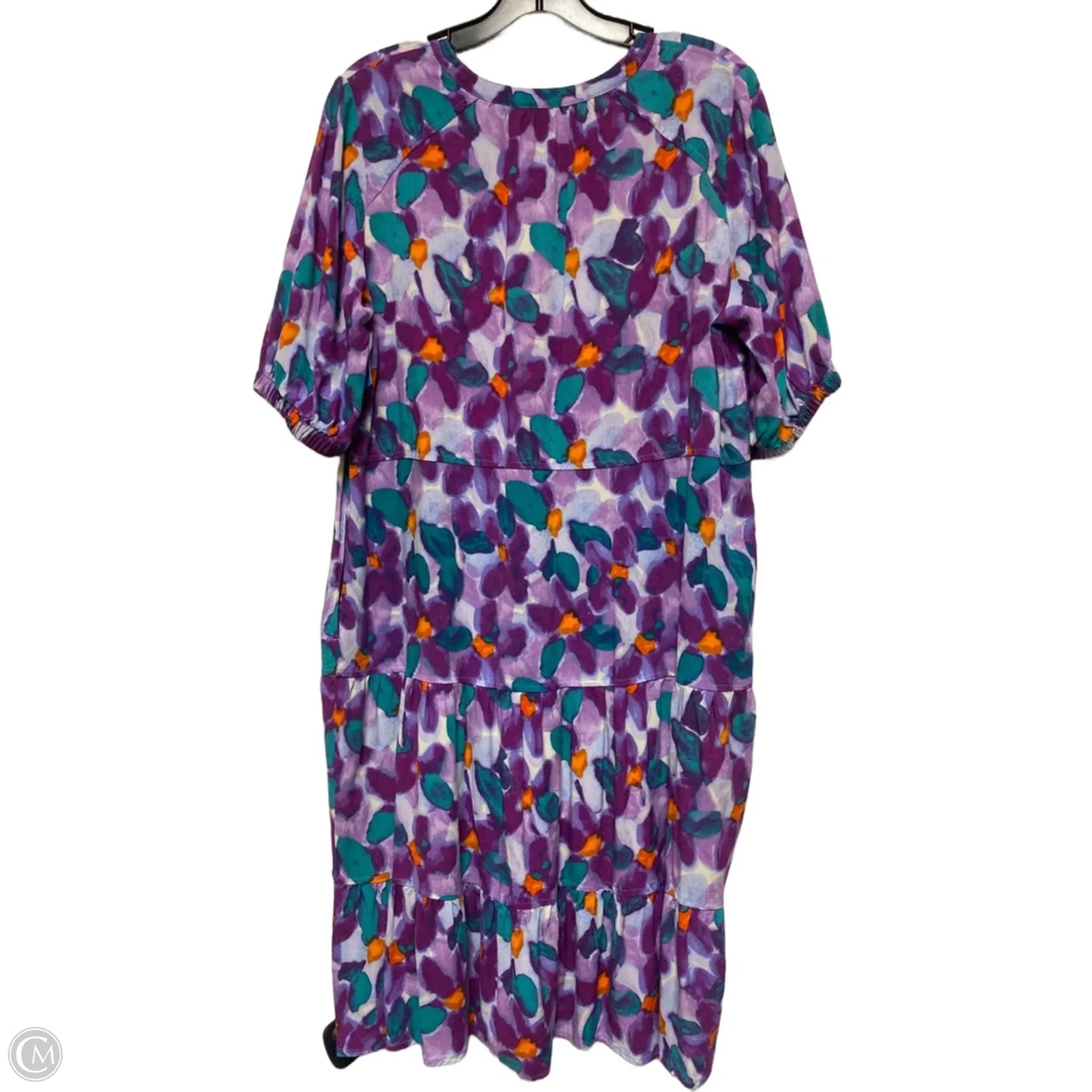 Dress Casual Midi By Logo In Purple, Size: Xl