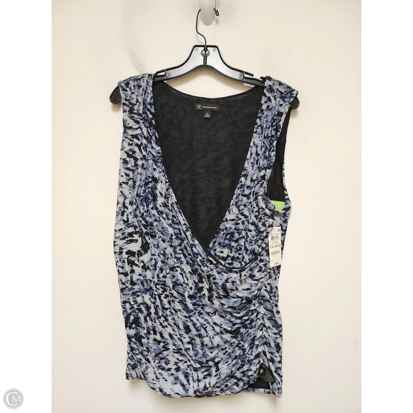 Top Sleeveless By Inc In Blue, Size: Xxl